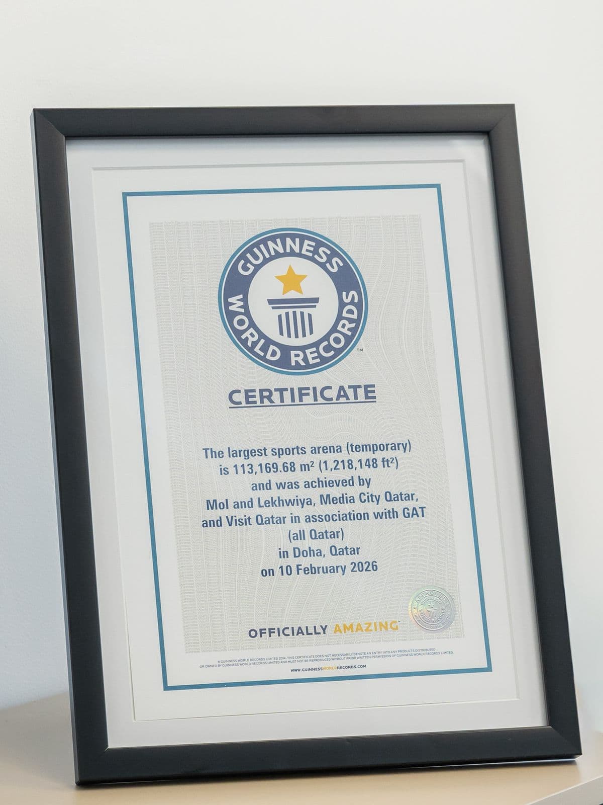 GAT Team Sets Guinness World Record for the Largest Sports Arena — 2