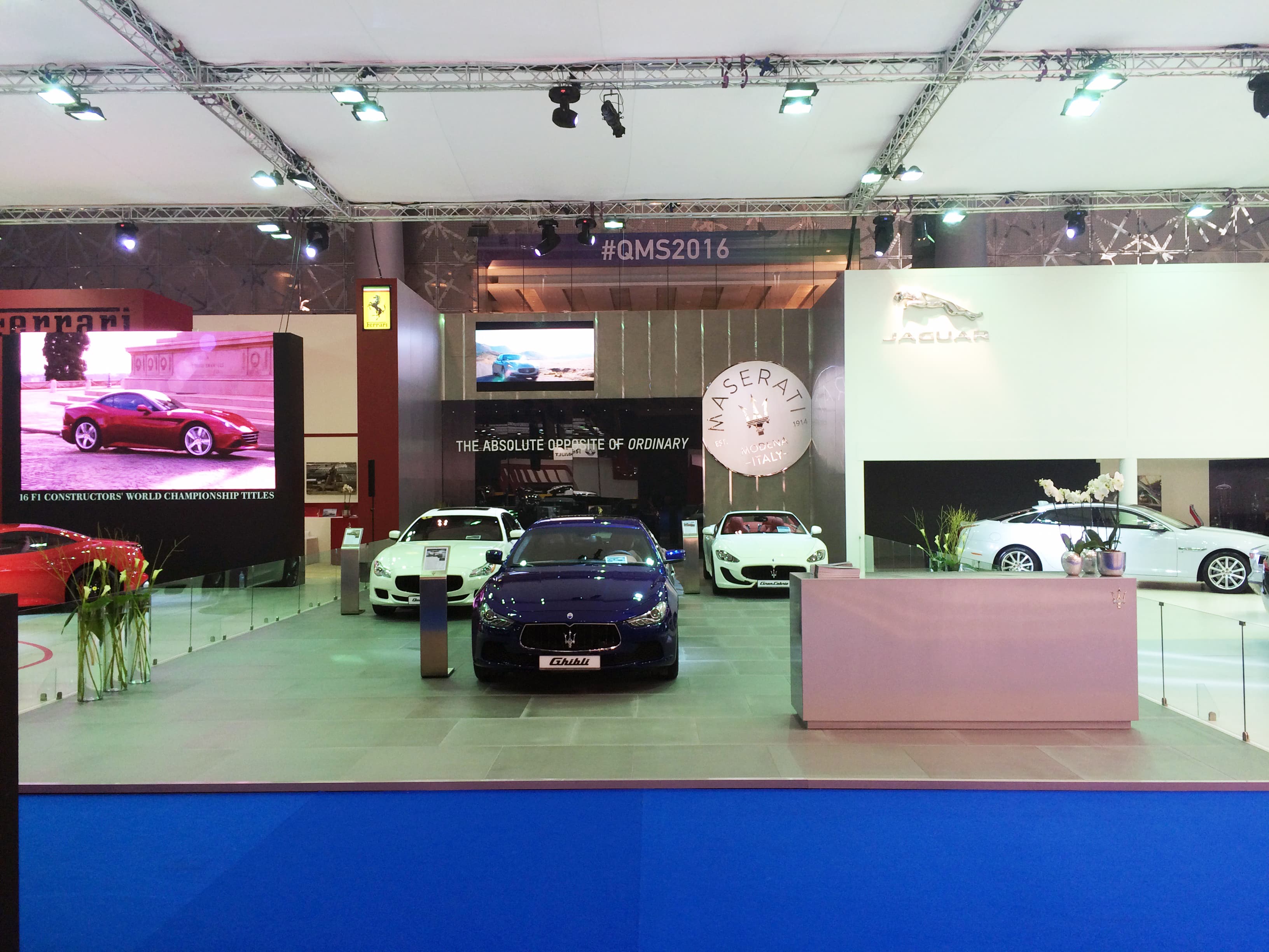 Mini Cooper, Rolls-Royce, Ferrari, Maserati, Land Rover & Jaguar Stands at Qatar Motor Show — 4