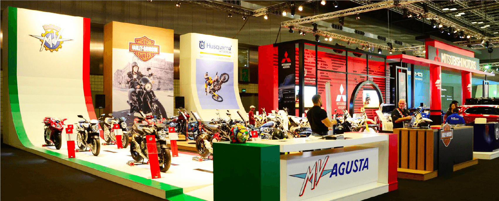 MV Agusta, Harley-Davidson, Husqvarna, MG, Bosch, Ziebart & Baic Stands at Qatar Motor Show — 4