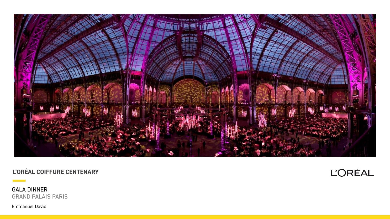 L'Oréal Coiffure Centenary: Gala Dinner, Grand Palais